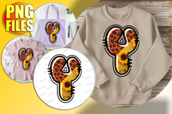 Y Doodle Letter Bright Heart Whimsical Fun! Product Image 1