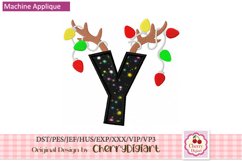 Reindeer Monograms Alphabet machine embroidery bundle 2312K Product Image 8