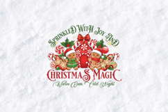 Christmas Magic Gingerbread Candy Holiday T-Shirt Design SVG Product Image 2