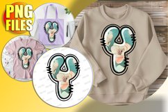 Y Doodle Letter Valentine Bright Cheerful Heart! Product Image 1