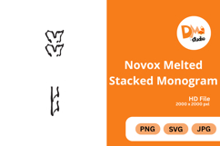 Novox Melted Stacked Monogram Product Image 1