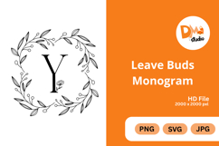 Leave Buds Monogram Product Image 1