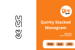 Quirky Stacked Monogram Product Image 1