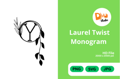Laurel Twist Monogram Product Image 1