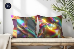 Holographic Y2K Chrome Shiny Futuristic Digital Paper Product Image 2