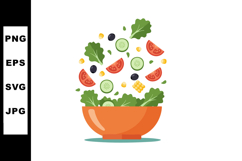 Fresh vegetable salad with tomato cucumber corn and leafy gr Product Image 1