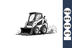 Compact skid steer loader construction machinery digging dir Product Image 1