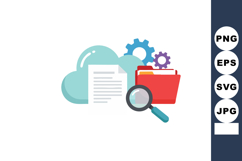 Cloud storage data management folder file search with gears Product Image 1