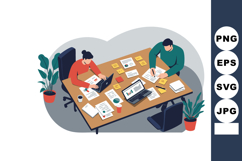 Business meeting teamwork collaboration in office workspace Product Image 1