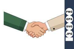 Business handshake agreement between two partners in formal Product Image 1