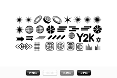 Y2K Retro Vector Icon Set For Digital Designs Product Image 1