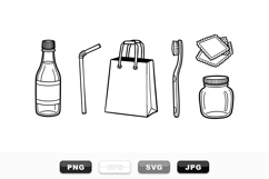 Hand Drawn Packaging Elements Vector Set Product Image 1