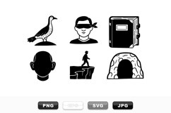 Mystery Adventure Vector Clipart Set for Storytelling Product Image 1