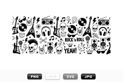 Hand Drawn Rock Music Icon Clipart Bundle Product Image 1