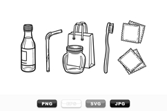 Line Art Kitchen SVG Bundle For Crafts And Labels Product Image 1