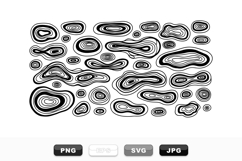 Abstract Organic Line Art Vector Set Bundle Product Image 1