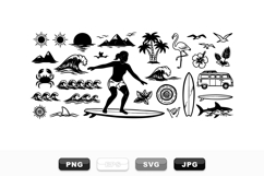 Hand Drawn Surf Vector Bundle For Beach Projects Product Image 1