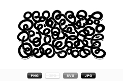 Abstract Black Line Art Vector Clipart Set Product Image 1