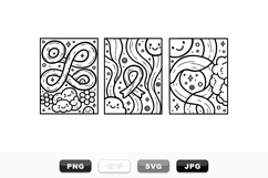 Hand Drawn Smiley Ribbon Clipart Vector Pack Product Image 1