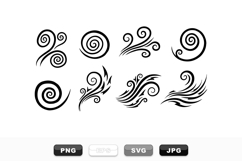Abstract Swirling Wave Vector Design Bundle Product Image 1