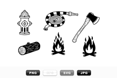Camping And Fire Tools SVG Icon Bundle For Crafts Product Image 1