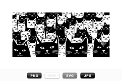 Cute Cat Pattern Vector Clipart Set for Crafts Product Image 1