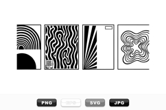 Modern Abstract Geometric Line Art Vector Bundle Product Image 1