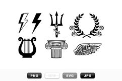 Ancient Greek Symbol Clipart Bundle for Crafts Product Image 1