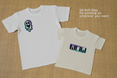 Y2K Holographic Stickers Bundle SVG, PNG Product Image 4