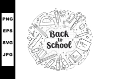 Back to School Supplies Stationery Tools Vector Illustration Product Image 1