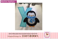 Penguin Monograms Alphabet machine embroidery bundle 1515B Product Image 6