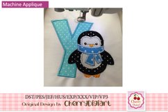 Penguin Monograms Alphabet machine embroidery bundle 1515B Product Image 6