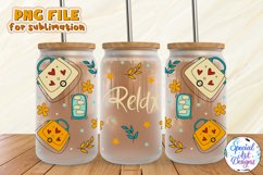 Cute bag relax |16 oz Glass Wrap Sublimation Design Product Image 1