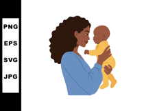 Mother Holding Baby Close Affectionate Family Bonding Tender Product Image 1
