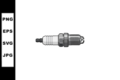 Spark plug vector illustration detailed automotive engine pa Product Image 1
