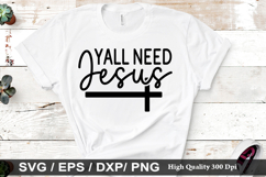 yall need jesus - Funny Quotes SVG Design Product Image 1