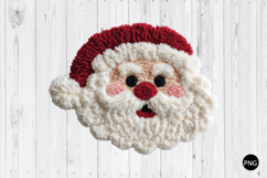 Latch Hook Yarn Santa Christmas PNG, Santa Christmas PNG Product Image 1