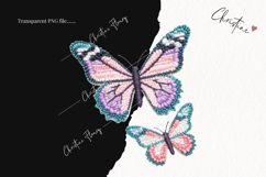 Faux Yarn Butterfly Clipart | Spring PNG Product Image 2
