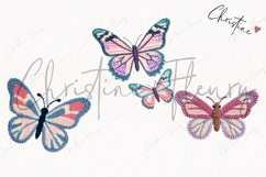 Faux Yarn Butterfly Clipart | Spring PNG Product Image 3