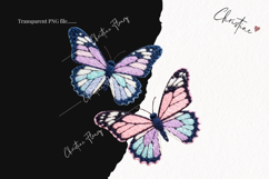 Faux Yarn Butterfly Clipart | Spring PNG Product Image 2