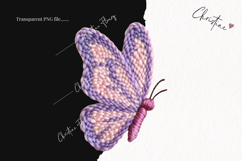 Faux Yarn Butterfly Clipart | Spring PNG Product Image 2