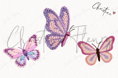 Faux Yarn Butterfly Clipart | Spring PNG Product Image 3