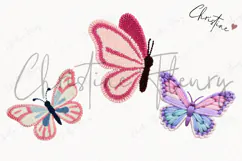 Faux Yarn Butterfly Clipart | Spring PNG Product Image 3