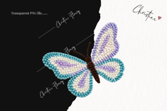 Faux Yarn Butterfly Clipart | Spring PNG Product Image 2