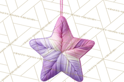 Cozy Yarn Christmas Clipart PNG, Holiday Craft Clip Art Product Image 2