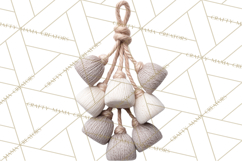 Cozy Yarn Christmas Clipart PNG, Holiday Craft Clip Art Product Image 3