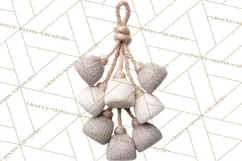 Cozy Yarn Christmas Clipart PNG, Holiday Craft Clip Art Product Image 3