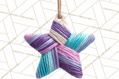 Cozy Yarn Christmas Clipart PNG, Holiday Craft Clip Art Product Image 5