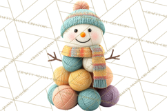 Cozy Yarn Christmas Clipart PNG, Holiday Craft Clip Art Product Image 2