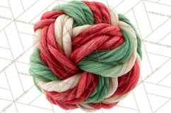 Cozy Yarn Christmas Clipart PNG, Holiday Craft Clip Art Product Image 5